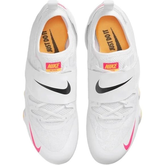 Nike Mens Pole Vault Elite Track Field Jumping Spikes AA1204-101 White Size 15 - Picture 5 of 6